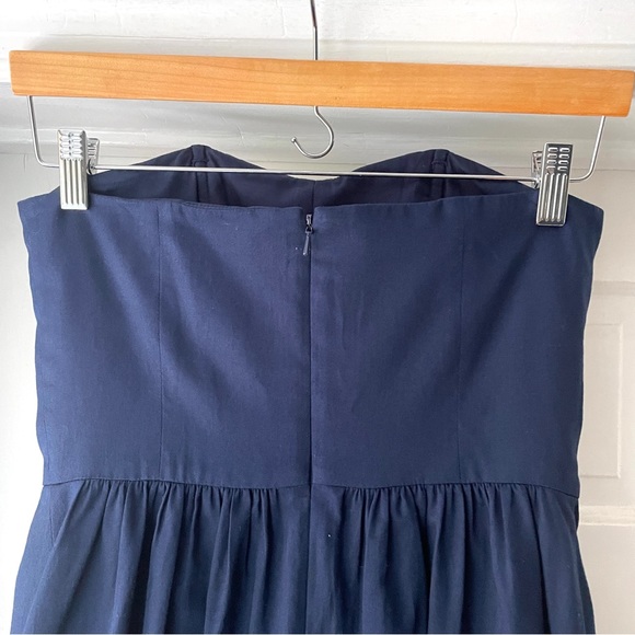 Lilly Pulitzer Mayfield Strapless Mini Dress Navy Starfish Seashell Size 4 - Picture 10 of 15